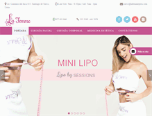 Tablet Screenshot of lafemmeperu.com